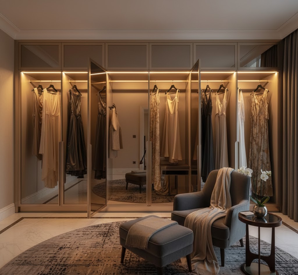 Suite met spiegelwand